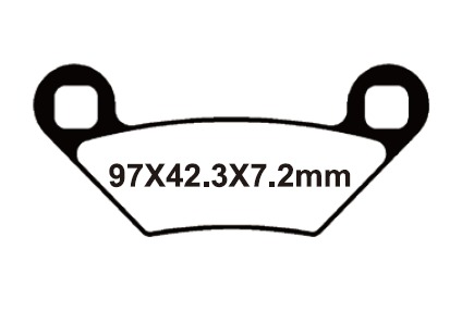 SNT-F163 Тормозные колодки дисковые мото Yongli Sintered (FDB2276ST)