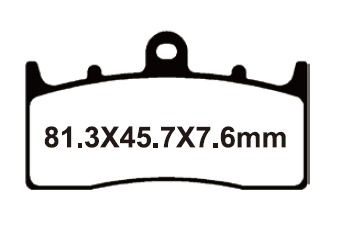 SNT-F169 Тормозные колодки дисковые мото Yongli Sintered (FDB2124ST)