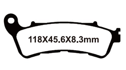 SNT-F178 Тормозные колодки дисковые мото Yongli Sintered (FDB2196ST)