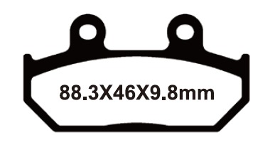 SNT-F212 Тормозные колодки дисковые мото Yongli Sintered (FDB2173ST)