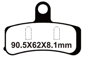 SNT-F213 Тормозные колодки дисковые мото Yongli Sintered (FDB2251ST)