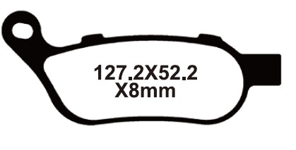 SNT-F223 Тормозные колодки дисковые мото Yongli Sintered (FDB2250ST)