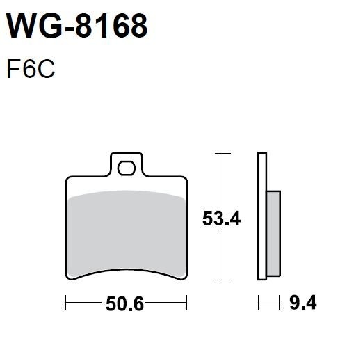 Тормозные колодки WRP WG-8168-F6C (FDB2090 / FA298)