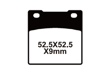 YL-F052 Тормозные колодки дисковые мото Yongli Organic (FDB338P)