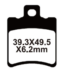 YL-F098 Тормозные колодки дисковые мото Yongli Organic (FDB680P)