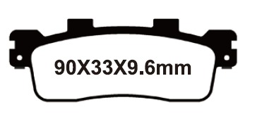 YL-F107 Тормозные колодки дисковые мото Yongli Organic (FDB2248P)