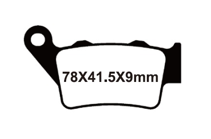 YL-F124 Тормозные колодки дисковые мото Yongli Organic (FDB2005P)