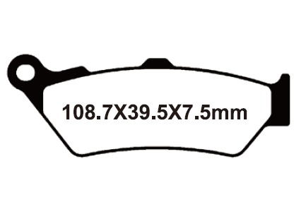 YL-F126 Тормозные колодки дисковые мото Yongli Organic (FDB2006P)