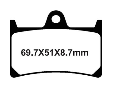 YL-F129 Тормозные колодки дисковые мото Yongli Organic (FDB605P)