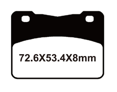 YL-F216 Тормозные колодки дисковые мото Yongli Organic (FDB2291P)