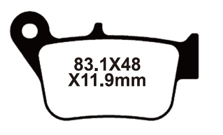 YL-F217A Тормозные колодки дисковые мото Yongli Organic (FDB2292P)