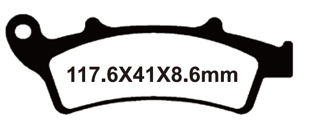 YL-F238 Тормозные колодки дисковые мото Yongli Organic (FDB2105P)