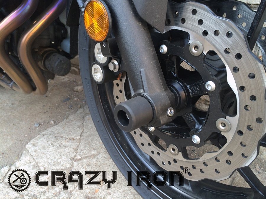Crazy Iron 3400 Слайдеры Yamaha MT-07 в ось переднего колеса