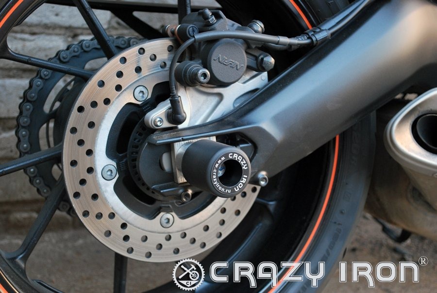Crazy Iron 3401 Слайдеры в ось заднего колеса для Yamaha MT-09 2014-2016