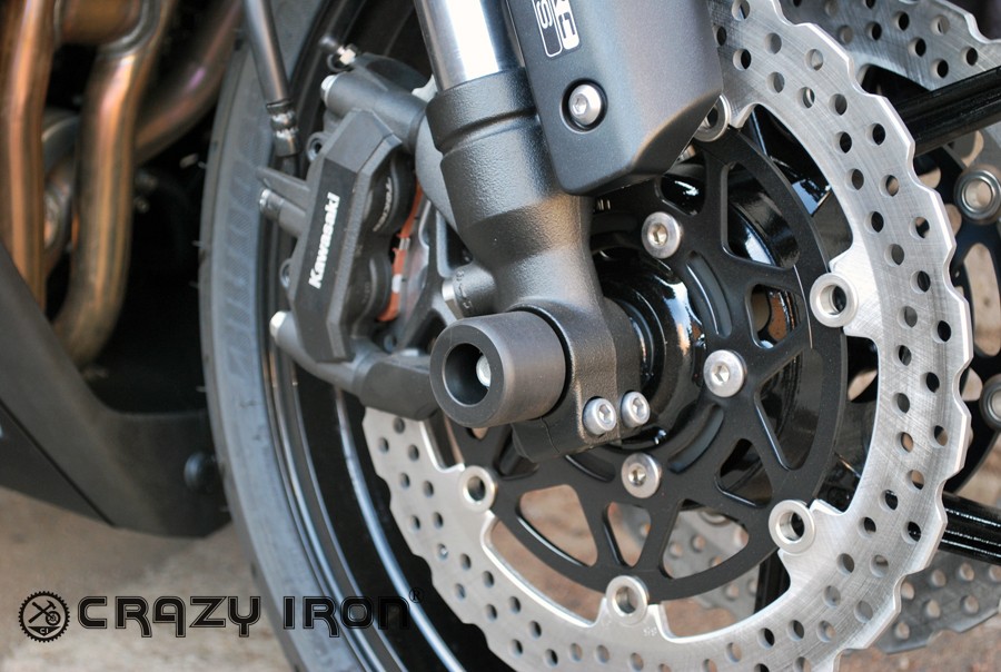 Crazy Iron Слайдеры в ось переднего колеса для Kawasaki Z1000 / Z1000SX 2010-2015