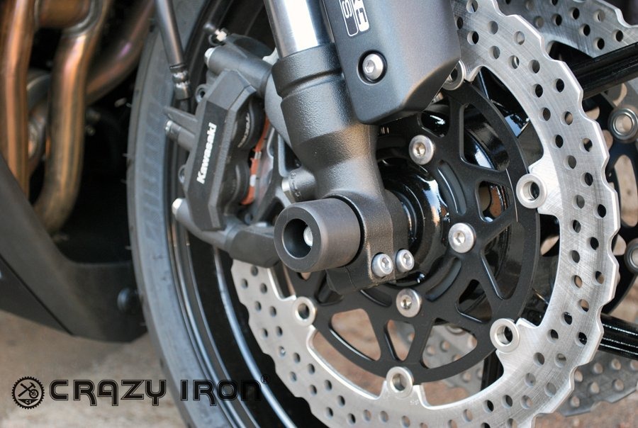 Crazy Iron 4054 Слайдеры в ось переднего колеса для Kawasaki Z1000 / Z1000SX 2010-2015