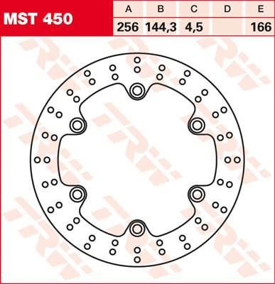 Тормозной диск для мотоциклов Lucas TRW MST450