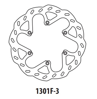 Тормозной диск GOLDfren 1301F3