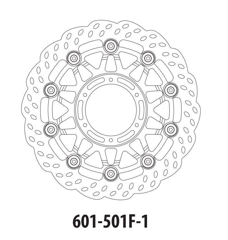 Тормозной диск передний GOLDfren 601-501F1