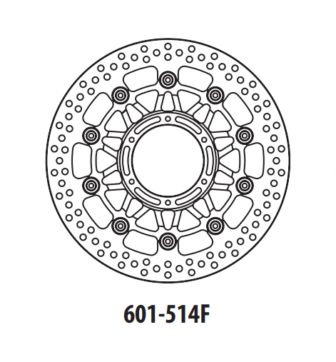 Тормозной диск GOLDfren 601-514F