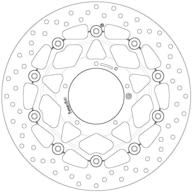 BREMBO 78B408B7 Тормозной диск