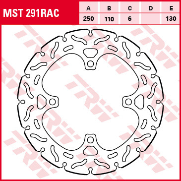 Тормозной диск для мотоциклов Lucas TRW MST291RAC