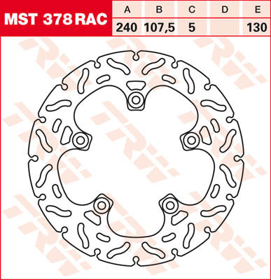 Тормозной диск для мотоциклов Lucas TRW MST378RAC