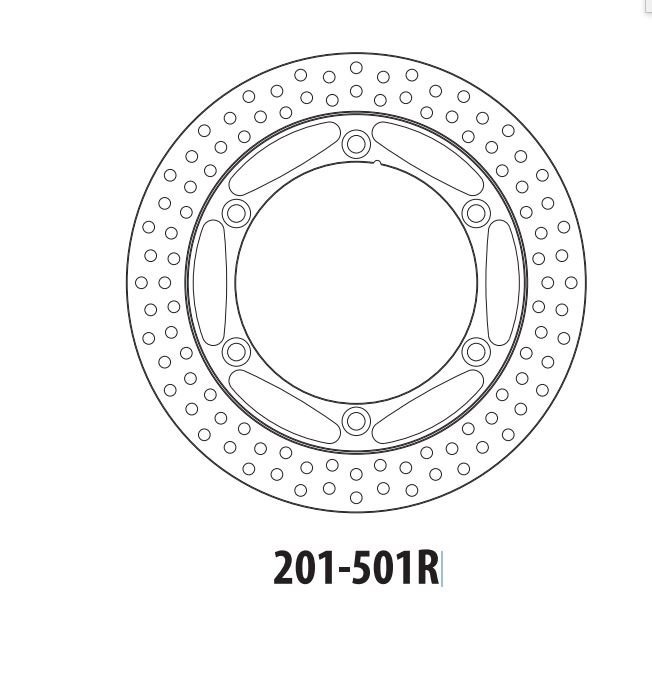 Тормозной диск задний GOLDfren 201-501R2
