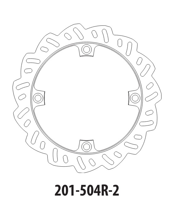 Тормозной диск задний GOLDfren 201-504R-2