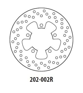 Тормозной диск задний GOLDfren 202-002R