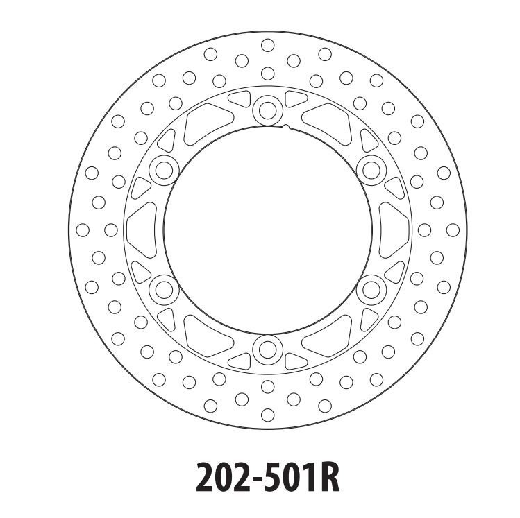Тормозной диск задний GOLDfren 202-501R