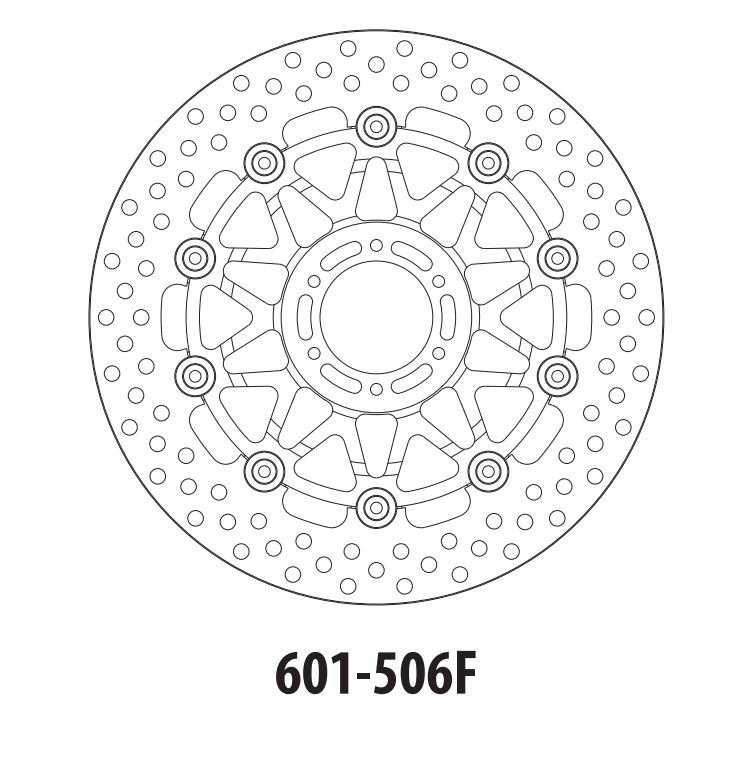 Тормозной диск передний GOLDfren 601-506F