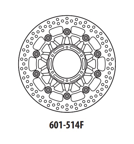 Тормозной диск GOLDfren 601-514F