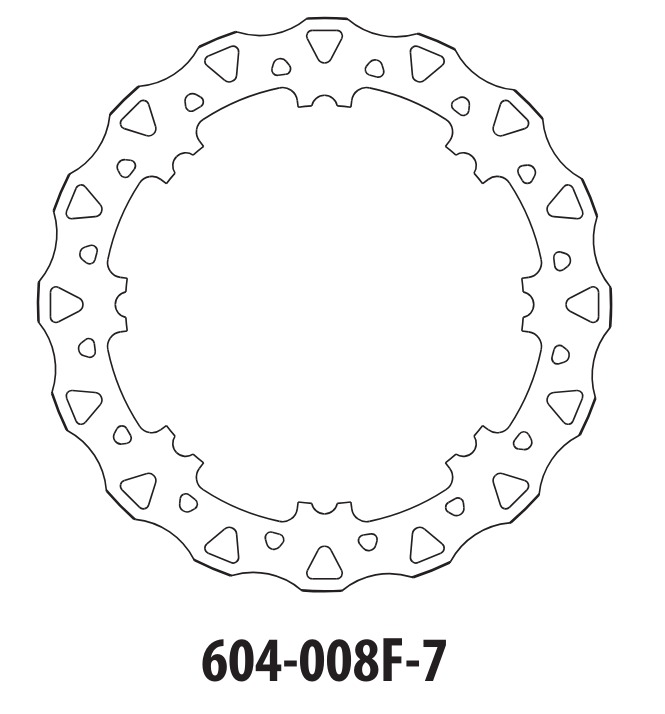 Тормозной диск передний GOLDfren 604-008F-7