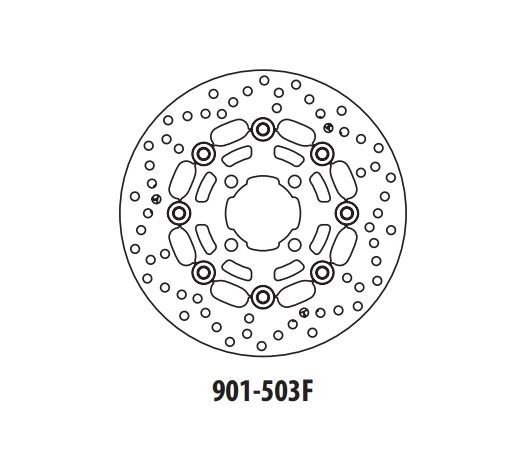GOLDfren Диск тормозной передний 901-503F