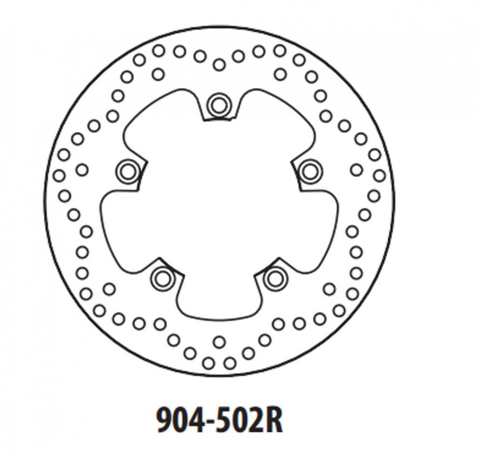 Тормозной диск задний GOLDfren 904-502R