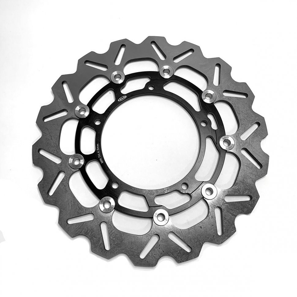 Тормозные диски передние Arashi (2 шт.) для Yamaha YZF-R6 08-15/R1 07-08 черный