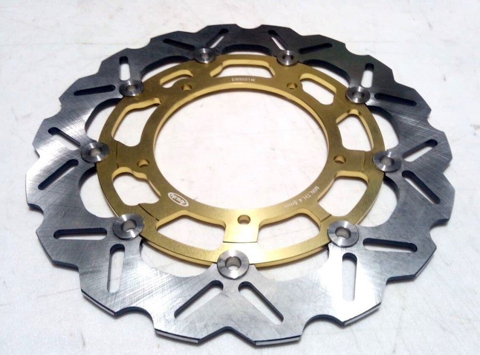 Тормозные диски передние Arashi (2 шт.) для Yamaha YZF-R6 08-15/R1 07-08 золотой