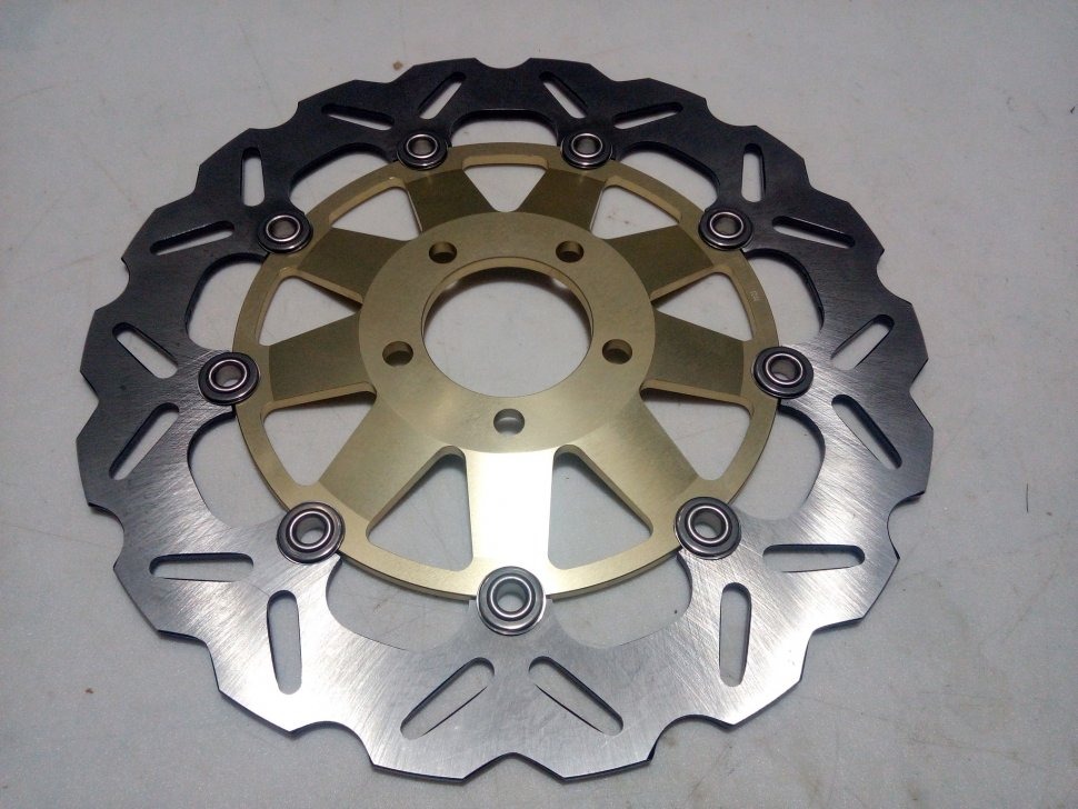 Передний тормозной диск Arashi для Kawasaki ZZR, ZXR, ZX6R NINJA, ZR7, ZEPHYR, ELIMINATOR, Z 750, Z 1000, GTR, GPZ золотой