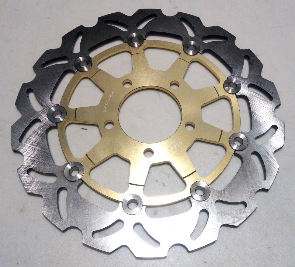 Передние тормозные диски Arashi для Suzuki SV650 03-10, золотой