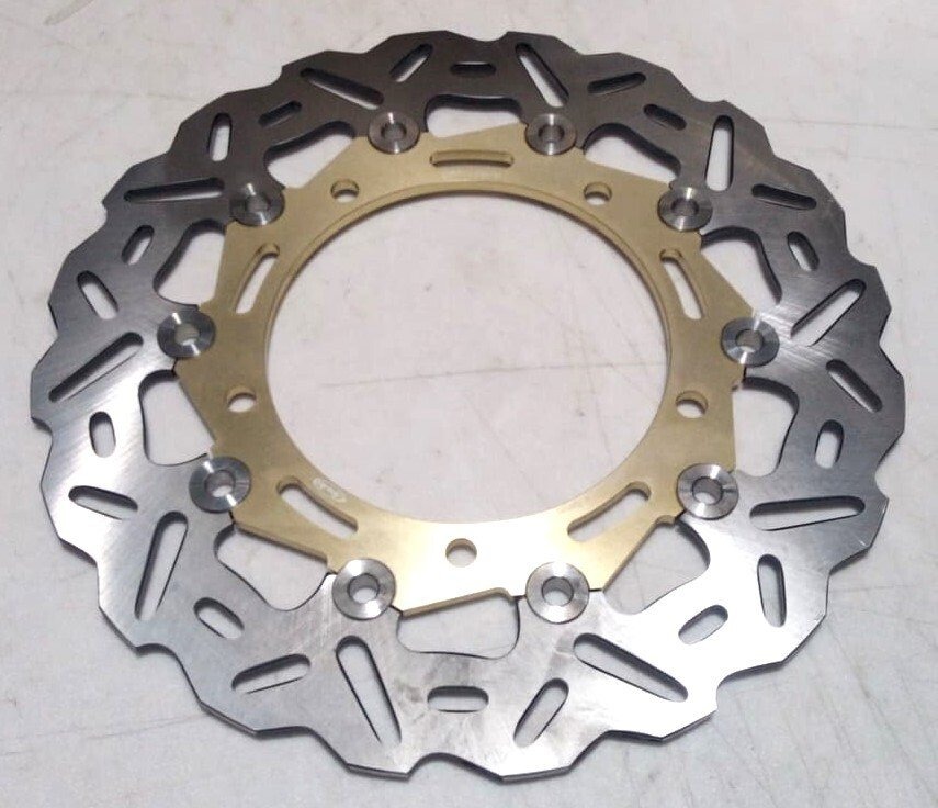 Arashi Тормозной диск передний для Kawasaki Ninja 650 / EX 650 ABS / Z 650 ABS 17-22 золотой