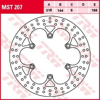 Тормозной диск для мотоциклов Lucas TRW MST207