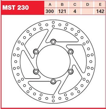 Тормозной диск для мотоциклов Lucas TRW MST230