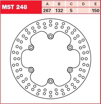 Тормозной диск для мотоциклов Lucas TRW MST248