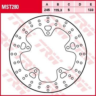 Тормозной диск для мотоциклов Lucas TRW MST280