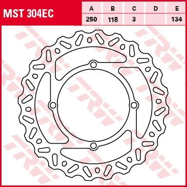 Тормозной диск для мотоциклов Lucas TRW MST304EC
