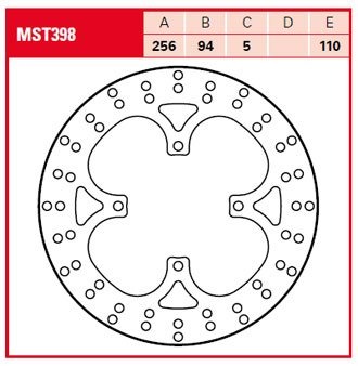 Тормозной диск для мотоциклов Lucas TRW  MST398