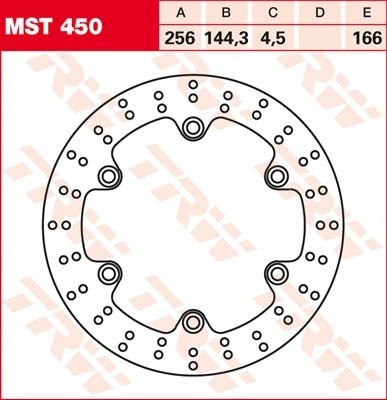 Тормозной диск для мотоциклов Lucas TRW MST450