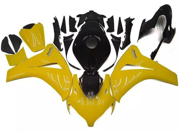 ZXMT Комплект пластика для мотоцикла Honda CBR 1000RR 08-11 Черно-Желтый