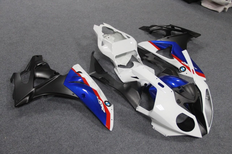ZXMT Комплект пластика для мотоцикла BMW S1000RR Бело-Сине-Черный 12-14, HP4 12-14